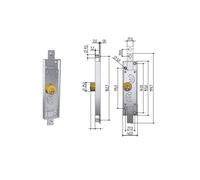 Serrure de porte basculante 6511 - PREFER - PRE6110.0100