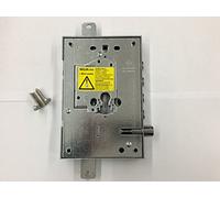 Serrure de porte blindée SECUREMME série 25 avec cœur à cylindre européen entrée clé et poignée 63 mm droite à pousser 4 chaînes D18 entraxe 28 mm