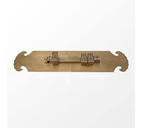 serrure de porte， Boulon de baril serrure à loquet coulissant, solide et robuste for vous garder ainsi que votre porte privée, finition Antique, coulissante(46cm)