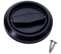 Serrure de porte cachée pour portes intérieures, serrure à boule encastrée en acier inoxydable 304 avec anneau de tirage, design moderne et minimaliste, Compat(B)