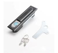 Serrure de porte circulaire carrée noire for armoire de distribution à serrure plate, 1 pièce(Black)
