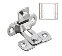 Serrure de porte coulissante - en acier inoxydable 90 degrés, serrure à angle droit | haute performance - Serrure de sécurité de porte de grange avec vis, fenêtre de garage