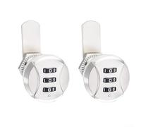 Serrure de porte d'armoire en alliage de zinc à combinaison à 3 chiffres avec filetage réglable Longueur 19 mm 24 mm 30 5 mm Serrure à mot de passe sécurisée Convient pour tiroirs et boîtes aux