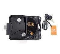 Serrure De Porte De Camping-Car, Entrée sans Clé, Tournevis, Clavier Rétroéclairé, Poignée, Pêne Dormant, Télécommande Infrarouge, 2 Clés Mécaniques, avec Carte À Puce