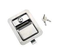 Serrure de porte de conteneur intégrée avec clé, panneau en acier inoxydable 304, boîte à outils, 1 pièce