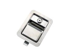 Serrure de porte de conteneur intégrée for boîte à outils, équipement électrique et mécanique industriel en acier inoxydable 304, 1 pièce(With Key)