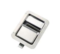 Serrure de porte de conteneur intégrée for boîte à outils, équipement électrique et mécanique industriel en acier inoxydable 304, 1 pièce(No Key)