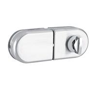 Serrure de Porte de Demi-cercle de 10~12mm Verrou d'acier inoxydable avec des clés pour Porte en verre Unilatérale Ouvrez/fermez l'utilisation de salle de bains de bureau d'hôtel à la maison