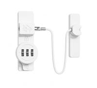 Serrure de porte de grange, système de sécurité à combinaison à 3 chiffres, serrure de porte d'entrée sans vec installation par vis pour armoire, garage, abri de jardin(White,175mm)