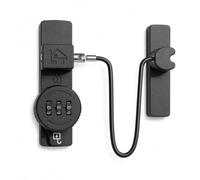 Serrure de porte de grange, système de sécurité à combinaison à 3 chiffres, serrure de porte d'entrée sans vec installation par vis pour armoire, garage, abri de jardin(Black,175mm)