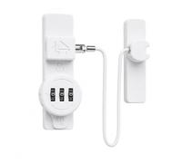 Serrure de porte de grange, système de sécurité à combinaison à 3 chiffres, serrure de porte d'entrée sans vec installation par vis pour armoire, garage, abri de jardin(White,285mm)