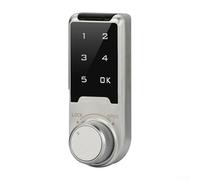 Serrure de porte de placard à clavier intelligent fabriquée en alliage de zinc avec verrouillage d'alarme à quatre essais et indicateur d'alimentation pour le bureau, la salle de sport et