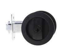Serrure de porte de poche avec boutons Entrée contemporaine Verrou de meulage rond Matériel pour matériel de 35 à 55 mm d'épaisseur