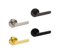 Serrure de porte de salle de bain à bille, serrure ronde, serrure de porte sans clé(Gun gray 60-70)