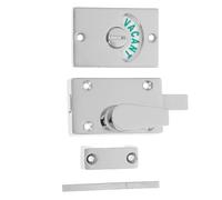 Serrure de Porte de Salle de Bain Alliage de Zinc, avec Indicateur Argenté | Usage Commercial et Résidentiel, Compatibilité, Fonctionnement Silencieux, Affichage D’état, Intimité Renforcée