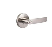 Serrure de porte de salle de bain rouge ancienne, poignée à trois pôles, serrure de porte intérieure, serrure à trois colonnes, serrure à bille sans trou(Stainless steel keyless model)