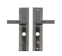 Serrure de porte de sécurité universelle Poignée de serrure de porte à mortaise Poignée de cylindre circulaire Distance du trou 222 mm 235 mm Plaque de serrure de porte(3S LEFT SQUARE 235)