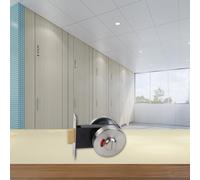 Serrure de porte de toilettes fabriquée en acier inoxydable avec indicateur transparent occupé et vide pour améliorer l'intimité et éviter toute confusion dans les salles de bains publiques (fil