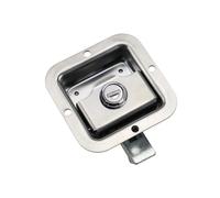 Serrure de porte de voiture en acier inoxydable avec serrure électrique, serrure carrée for armoire, boîte à outils, panneau de verrouillage, 1 pièce
