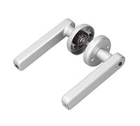 Serrure de Porte D'empreinte Digitale, Serrure D'identification Intelligente D'empreinte Digitale de Porte de Pièce de Mot de Passe électronique de Rangée Simple pour des Bureaux à la(Argent)