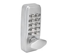 Serrure de porte d'entrée mécanique sans clé avec bouton de porte à clavier, serrure de porte d'entrée sans clé, ensemble de serrure mécanique, ensemble de serrure codée sans clé, étanche, ignifuge et