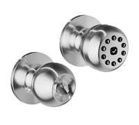 Serrure de porte d'entrée sans clé avec clavier, boutons de porte intelligents, serrure à code pour l'intérieur, les chambres, les appartements