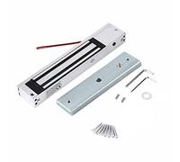 Serrure de porte électromagnétique avec une force de maintien de 280 kg, serrure d'armoire électromagnétique avec vis antivol, serrure en métal à faible consommation d'énergie pour