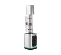 Serrure de porte électronique à empreinte digitale 4 méthodes de déverrouillage de la porte avec 2 cartes à clés intelligentes et 2 clés manuelles pour porte de 60 mm (argenté)