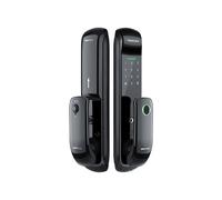 Serrure de Porte Électronique Entièrement Automatique Tuya Lock avec Verrouillage Biométrique par Empreinte Digitale, Carte RFID, Mot de Passe,