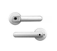 Serrure De Porte Électronique Ttlock, Bluetooth, Biométrique, À Empreintes Digitales, Poignée, Anti-vol, Rechargeable Par USB, Entrée Sans Clé, For Maison Intelligente Pratique Efficace(Silver ON APP)