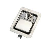 Serrure de porte en acier inoxydable MS866-1P, serrure de panneau à trois points, serrure de porte de véhicule d'ingénierie, 1 pièce(No padlock)