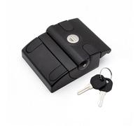 Serrure de porte en alliage de zinc MS901-2 - Serrure de porte modifiée pour clôture de camping-car - 1 pièce (noir)