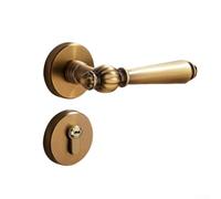 Serrure de porte en bois de style rétro pour utilisation en intérieur, technologie de réduction du bruit pour des espaces plus calmes