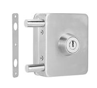 Serrure de porte en verre, loquet de porte en verre, loquet de serrure de porte, serrure de porte sans cadre, accessoires de sécurité pour la maison