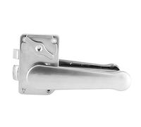 Serrure de porte, ensemble de serrure de levier de porte de toilette bouton de poignée de salle de bain Chrome poli pour camping-car RV Yacht