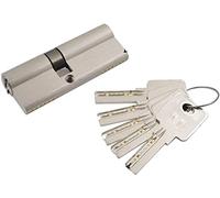 serrure de porte euro avec clé. Serrure à barillet de porte intérieure à double déverrouillage interne et externe(Length 120mm)