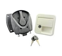 Serrure de porte extérieure blanche complète FAP M1 CEE