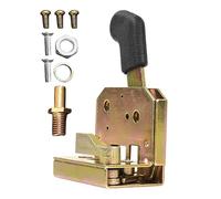 Serrure de porte générique - Serrure de porte droite avec structure métallique robuste - Jeu de poignées de porte verrouillables avec vis - Kit de verrouillage de porte pour tracteur, chariot