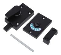 Serrure de Porte Indicateur Noire en Fer pour Salle de Bain