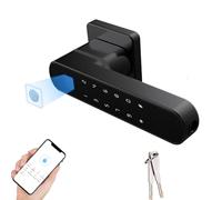 Serrure de porte intelligente 4 en 1 sans mpreintes digitales avec poignée APP codes d'accès clés mécaniques bouton électronique pour chambre à coucher, appartement, hôtel