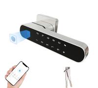 Serrure de porte intelligente 4 en 1 sans vec empreintes digitales avec poignée APP codes d'accès clés mécaniques bouton électronique pour chambre à coucher, appartement, hôtel