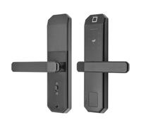 Serrure de porte intelligente à empreinte digitale en alliage de zinc empreintes digitales mots de passe 15 mois en veille 2-3/8 '' 2-1/8 '' Retour Noir 4-8 chiffres