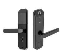 Serrure de porte intelligente à empreintes digitales, serrure de clavier avec poignée, résistante aux intempéries, empreintes digitales, carte/clé/code de déverrouillage - Convient pour les