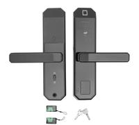 Serrure de porte intelligente, avec écran tactile, mot de passe, carte IC et clé mécanique, empreinte digitale, serrure électronique, convient pour les portes d'une épaisseur de 35 à 50 mm