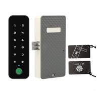 Serrure de porte intelligente avec empreinte digitale, NFC, mot de passe et contrôle par application pour un accès sûr et pratique à vos armoires (B)