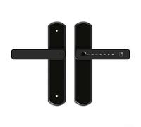 Serrure de porte intelligente d'entrée sans clé prenant en charge les empreintes digitales mot de passe carte sans fil et clé pour intégration de l'écosystème TUYA (D)