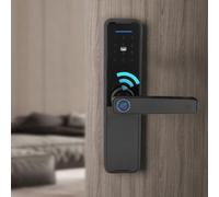 Serrure de porte intelligente électronique avec empreinte digitale, mot de passe, carte magnétique, clé, programme temporaire