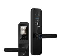 Serrure de porte intelligente électronique numérique, avec caméra biométrique, carte à empreintes digitales, mot passe, déverrouillage par clé,Résistant à la corrosion(240x22(6085))