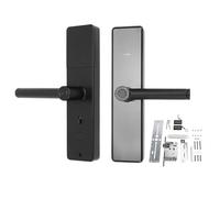 Serrure de porte intelligente, empreinte digitale, mot de passe, entrée numérique, serrure de sécurité électronique sans clé pour maison, appartement, hôtel, alliage d'aluminium,