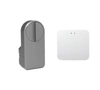 Serrure de Porte Intelligente Mot Passe numérique Compatible avec Installation d'autocollants intelligents électronique Tuya Installation Facile à Faire soi-même.(Lock Gateway)